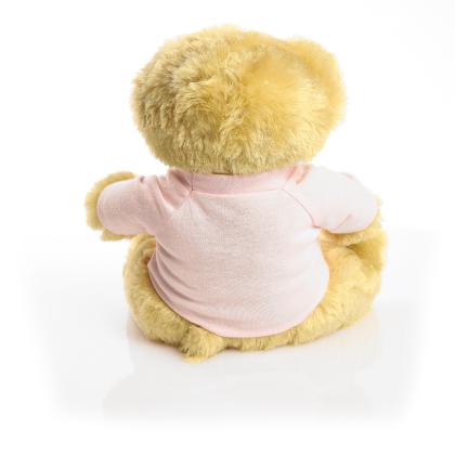 Printed 25cm Elizabeth bear - Baby Pink t-shirt
