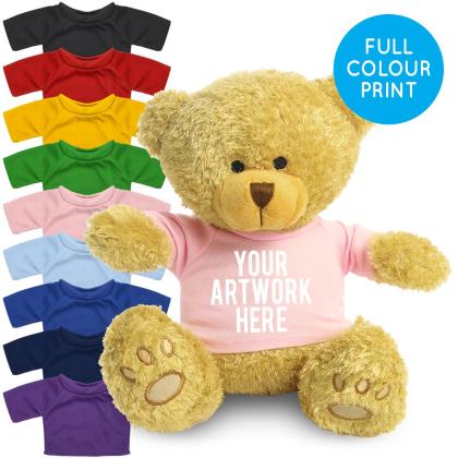 Printed Golden 22cm Edward bear - Baby Pink t-shirt