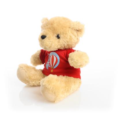 Printed 19cm Victoria bear - Red t-shirt