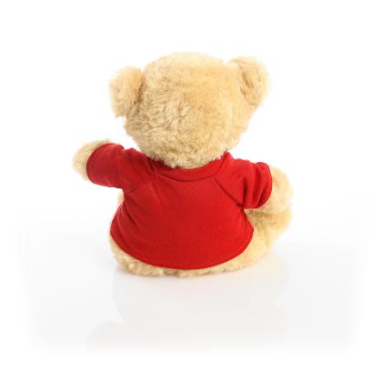 Printed 19cm Victoria bear - Red t-shirt