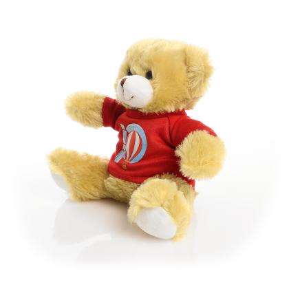 Printed 20cm Elizabeth bear - Red t-shirt