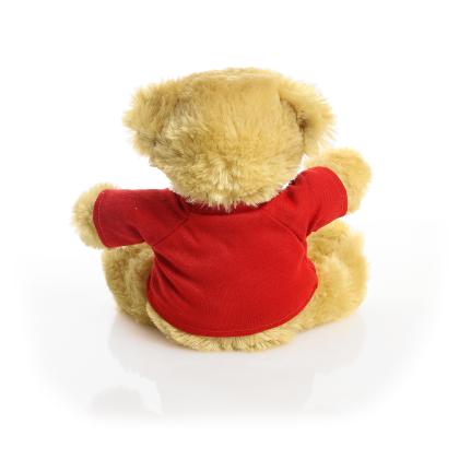 Printed 20cm Elizabeth bear - Red t-shirt