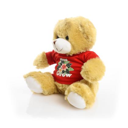 Printed 25cm Elizabeth bear - Red t-shirt