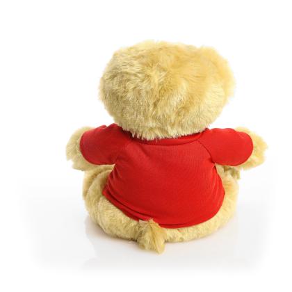 Printed 25cm Elizabeth bear - Red t-shirt