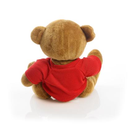 Printed 20cm Richard Bear - Red t-shirt