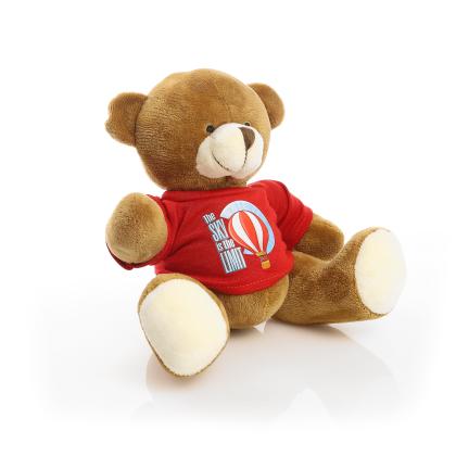 Printed 20cm Richard Bear - Red t-shirt