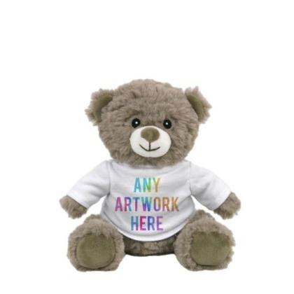 Printed ECO 17cm Mocha Catherine Bear