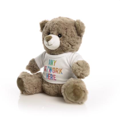 Printed ECO 20cm Mocha Catherine Bear