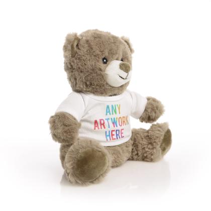 Printed ECO 20cm Mocha Catherine Bear