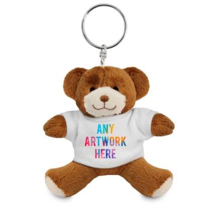 Printed 9cm George Key Ring Bear