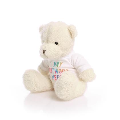 Printed White 18cm James Bear