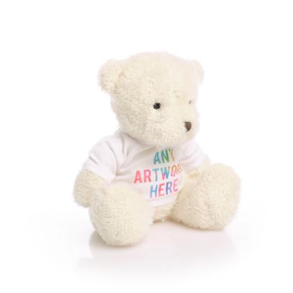 Printed White 18cm James Bear