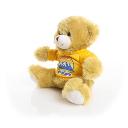 Printed 20cm Elizabeth bear - Yellow t-shirt