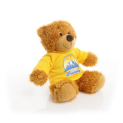 Printed 17cm Anne bear - Yellow t-shirt