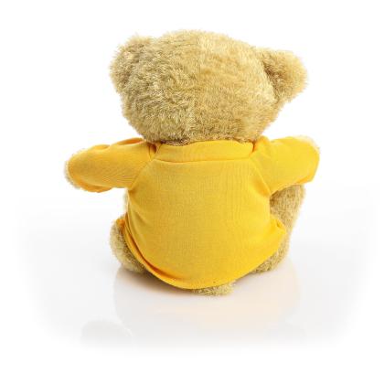 Printed Golden 22cm Edward bear - Yellow t-shirt
