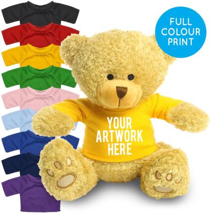 Printed Golden 22cm Edward bear - Yellow t-shirt