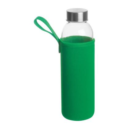 Glass Drinking Bottle in Neoprene Pouch Klagenfurt