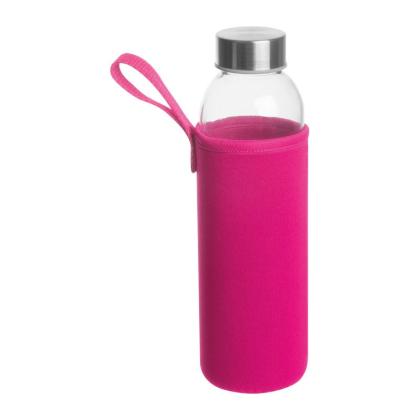 Glass Drinking Bottle in Neoprene Pouch Klagenfurt