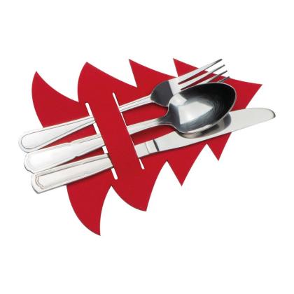 Cutlery Pad in Christmas Tree Shape Duffel