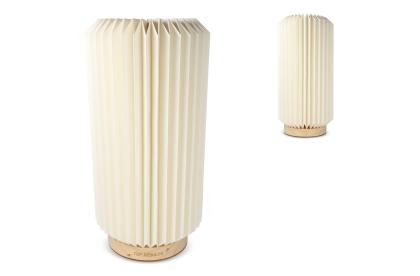 Coollux foldable paper LED lamp Aurora Tall on wooden base, 32cm Coollux foldable paper LED lamp Aurora Tall on wooden base, 32cm