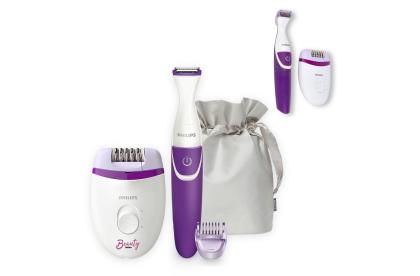 BRP505|Philips Satinelle compact corded epilator and cordless bikini trimmer