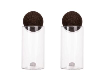 Sagaform Nature salt/pepper jars with cork stoppers 2 pcs.