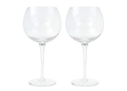 Byon Opacity set of 2 wineglasses with stylish glass pattern 470ml