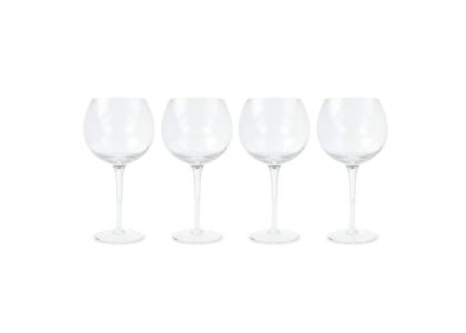 Byon Opacity set of 4 wineglasses with stylish glass pattern 470ml