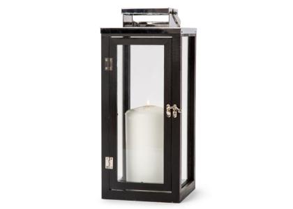 Orrefors Jernverk stainless steel lantern with wood