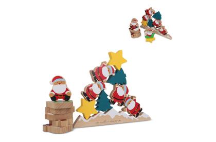 InSideOut Wooden Santa balancing game