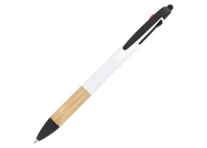 3-colour pen with bamboo grip