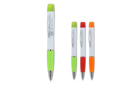 Ball pen Hawaii with tri-colour highlighter