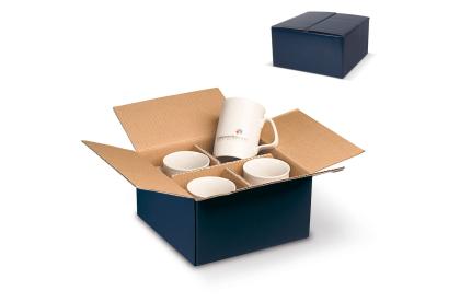 Box for 2 mugs with window