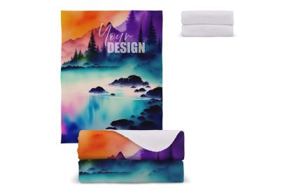 Polar fleece blanket OEKO-TEX&reg; sublimation 130 x 170 cm 290 g/m&sup2;