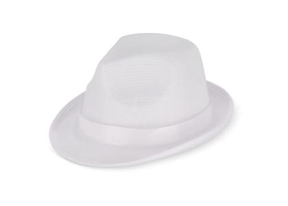 Polyester hat with band