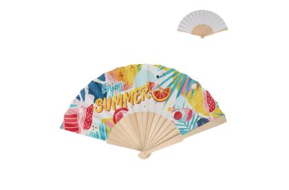 Made to order - Hand fan wood & R-PET all over print