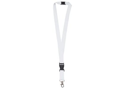 Polyester lanyard 20mm with buckle and hook