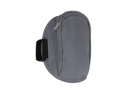 Reflective valuables sports armband with pouch