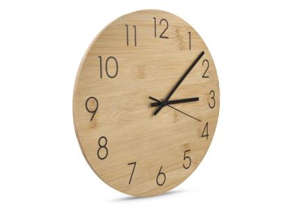 Wall clock bamboo