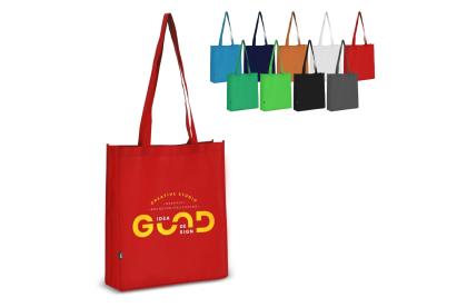 R-PET Carry bag non-woven 38 x 9 x 42cm 75g/m&sup2;