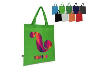 R-PET Carry bag non-woven short handles 38 x 42cm 75g/m²