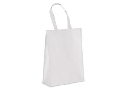 R-PET Carry bag laminated non-woven 30 x 12 x 40cm 105g/m²