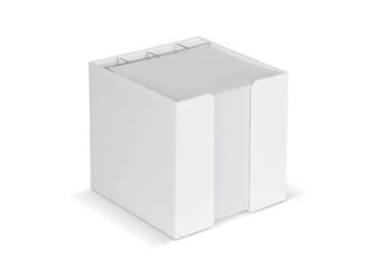 Paper pad 10x10x10cm  in cube box with stationery compartments