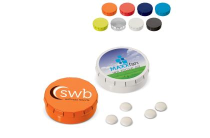 Mini click tin peppermint box