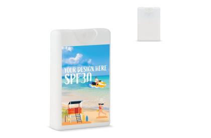 Credit Card Sunscreen Spray SPF30 recycled material