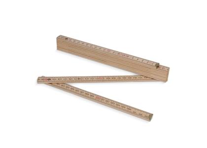 Folding ruler wood 2m premium natural