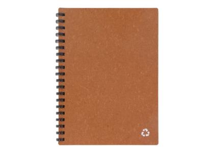 Notebook recycled leather Midi