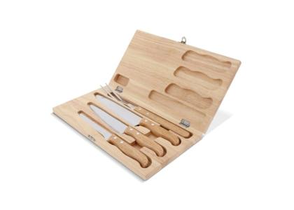 4pc Bamboo cheese & wine serving set