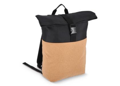 Rolltop backpack cork & R-PET 18L