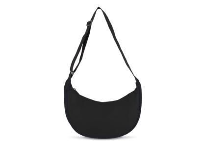 PU-coated R-PET 600D half moon sling bag 20L